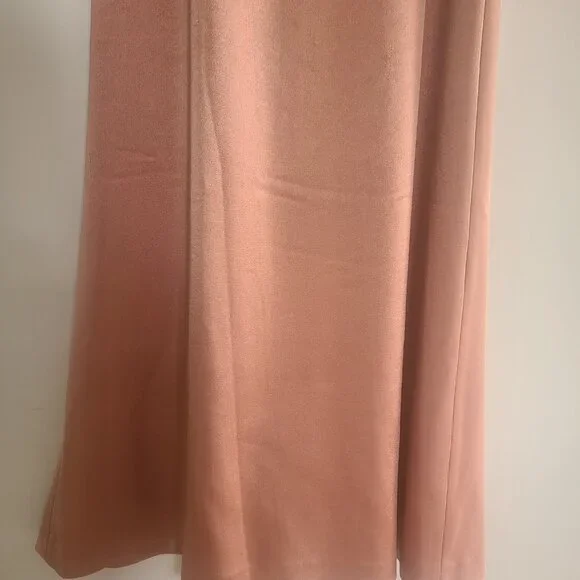 ALICE + OLIVIA Julietta V-Neck Blush Pink Slip Maxi Dress Burnt Rose Pink Size 0 - Picture 5 of 8